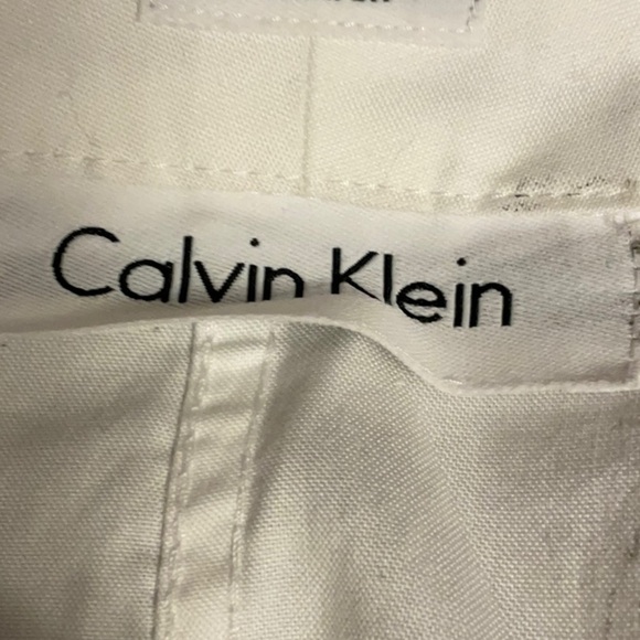 Calvin Klein White Sleeveless Button-Down Shirt - Picture 7 of 10